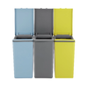 Cubo Touch 20L Conectable Gris Morandi 